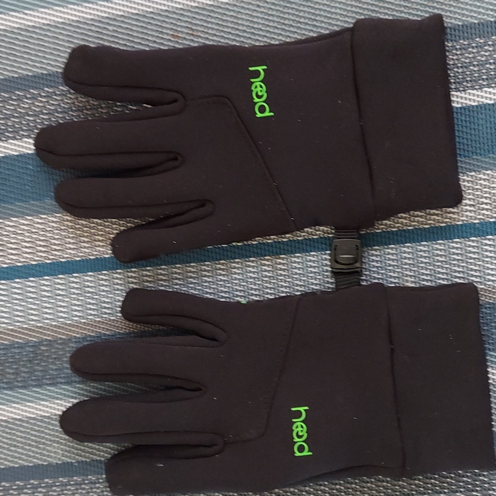 HEAD Sensatec Kids Touchscreen black with red accent Gloves, Size L Age 6-10